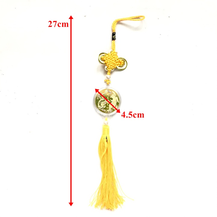 Dây Treo Xu Long Phụng In Màu - SP005161